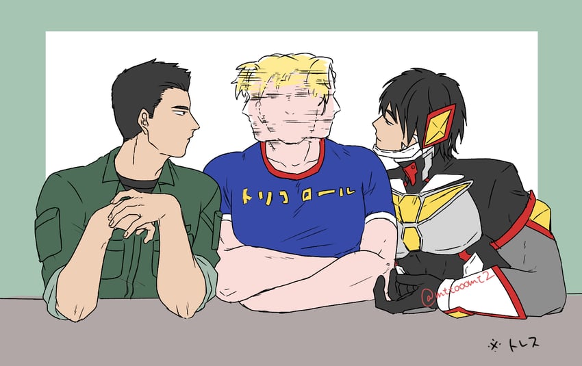 ao isami and lewis smith (yuuki bakuhatsu bang bravern and 1 more) drawn by mttooomt2