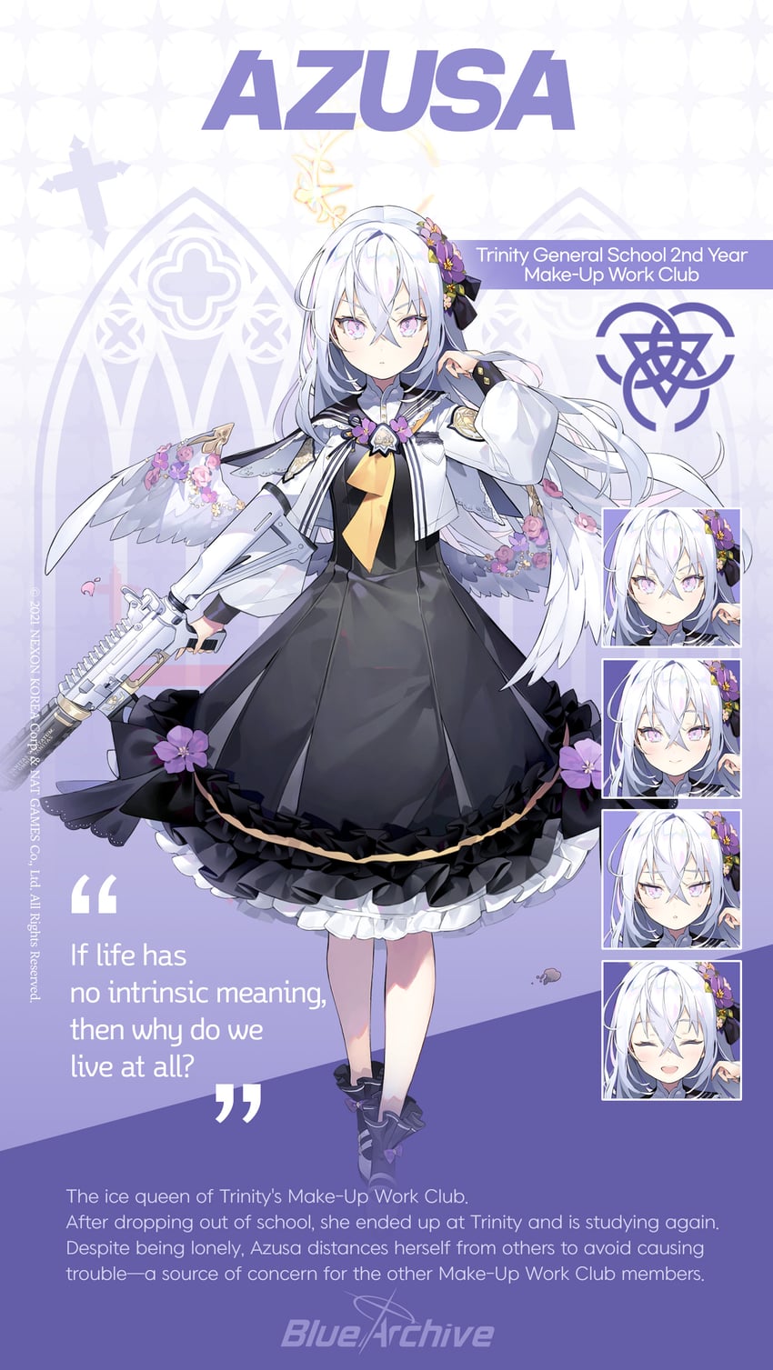 azusa (blue archive) drawn by namyo