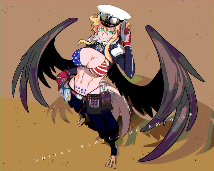 america (original and 1 more) drawn by ryuu_tou