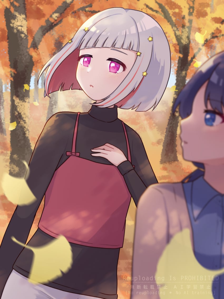 murano sayaka and yugiri tsuzuri (love live! and 1 more) drawn by miyaco_(shirataki_168)