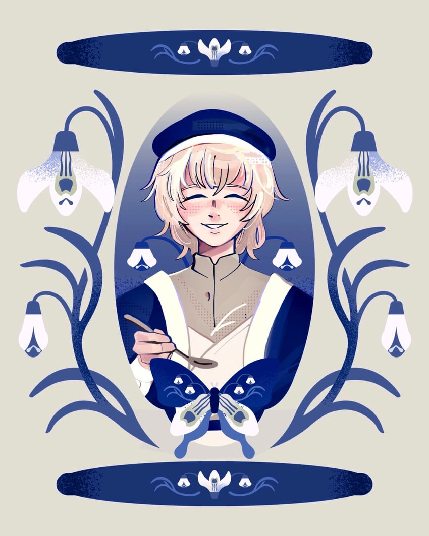 falin touden (dungeon meshi) drawn by bxnke