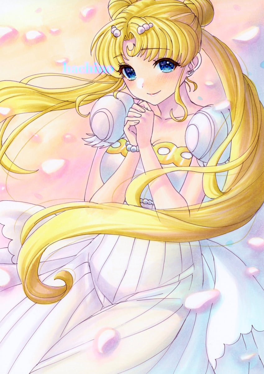 tsukino usagi and princess serenity (bishoujo senshi sailor moon) drawn by hachi78b