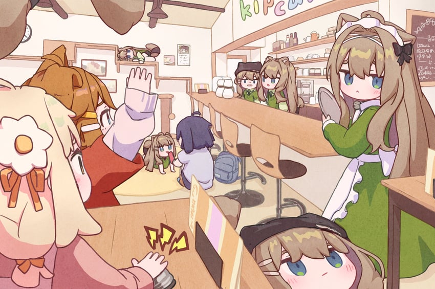 kipfel, mamehinata, usasaki, and minahoshi (vrchat) drawn by neko_kakera