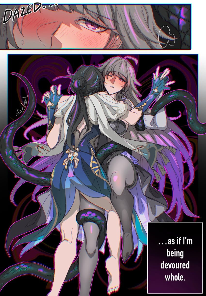 herta, the herta, and ruan mei (honkai and 1 more) drawn by cesar_zebrah
