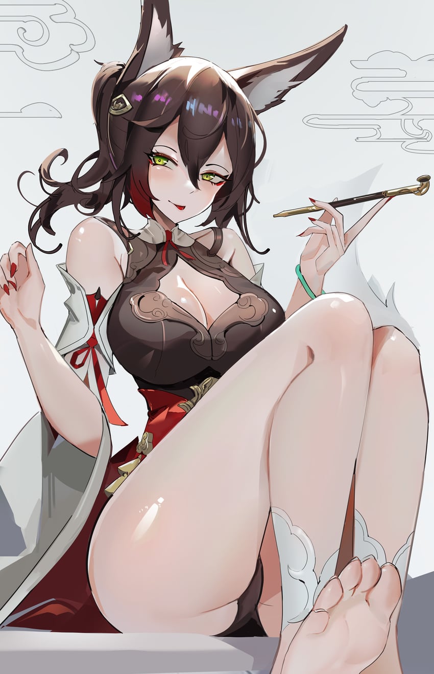tingyun (honkai and 1 more) drawn by kuroha_(rockluo213)