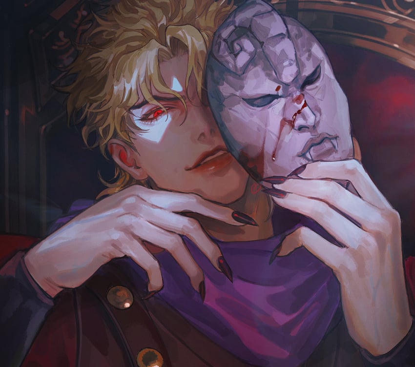 dio brando (jojo no kimyou na bouken and 1 more) drawn by bustersiri