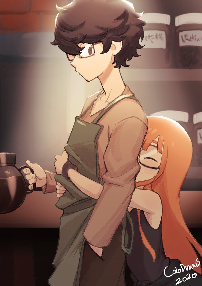 amamiya ren and sakura futaba (persona and 1 more) drawn by colo_(nagrolaz)