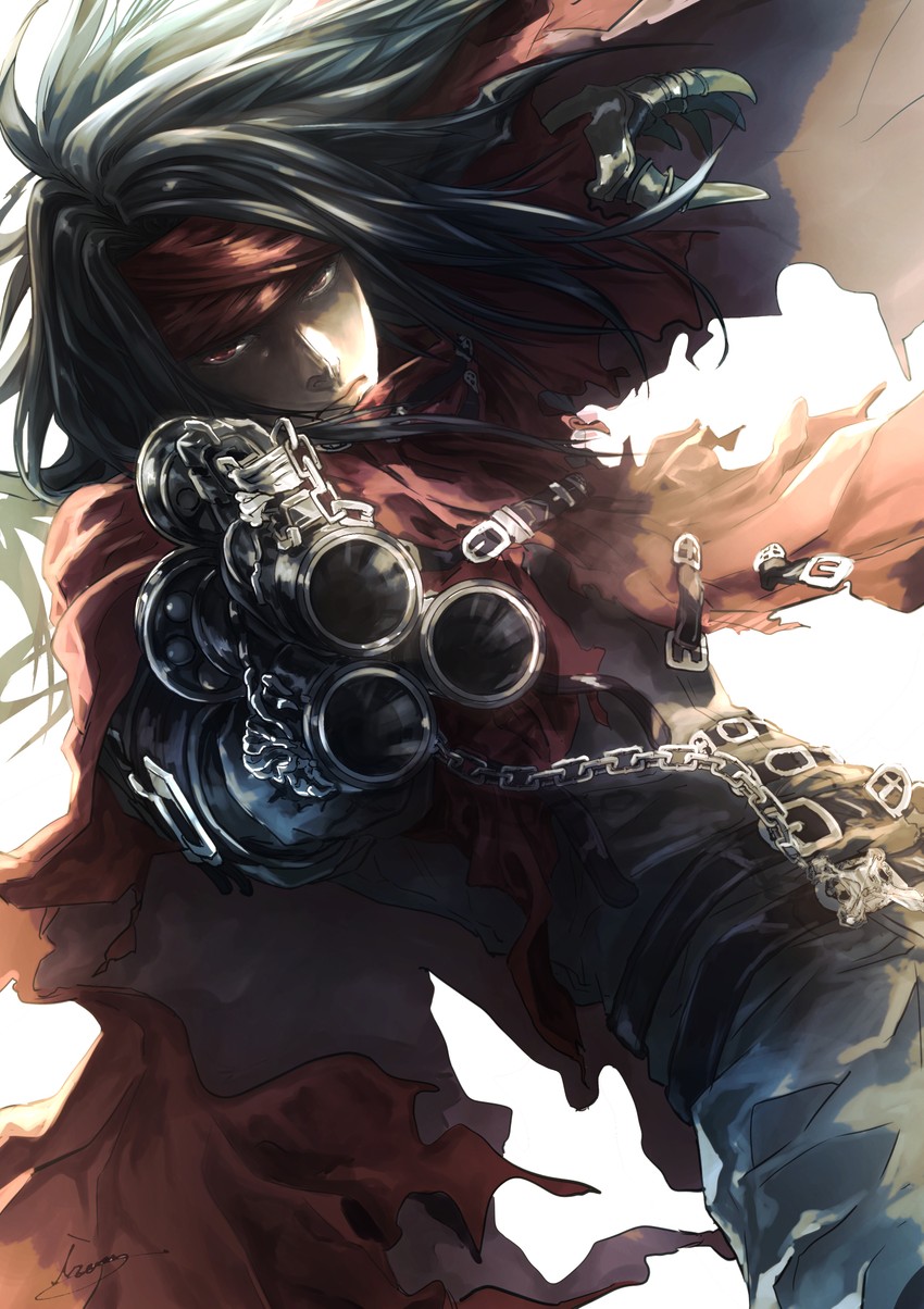vincent valentine (final fantasy and 1 more) drawn by moriiiiiiiiiinn