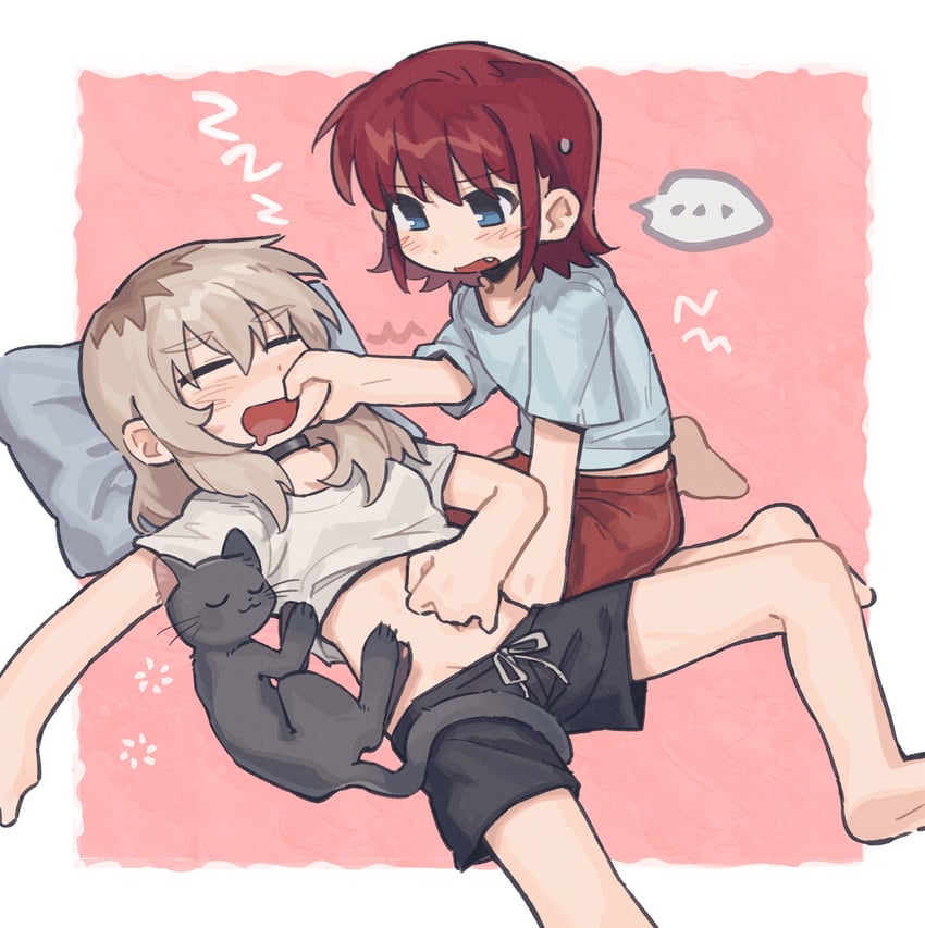iseri nina and kawaragi momoka (girls band cry) drawn by tutai