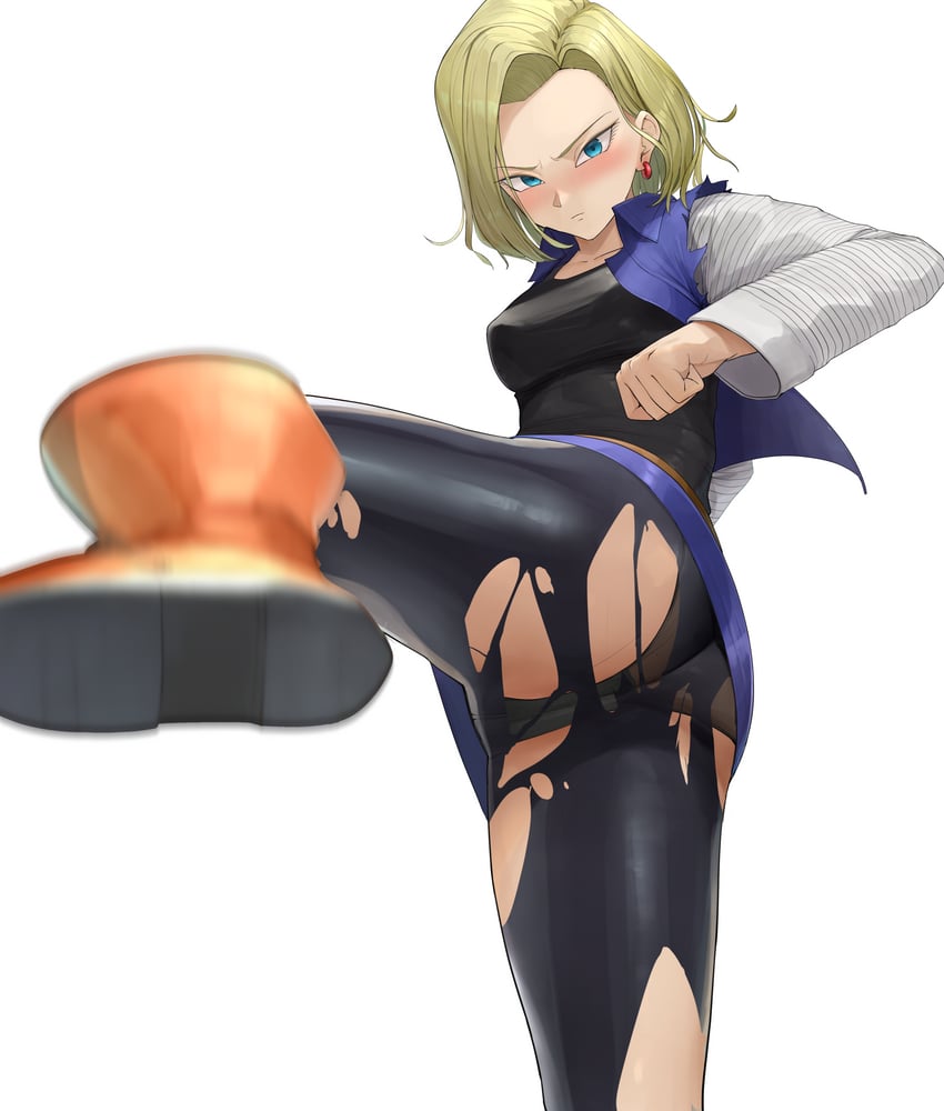 android 18 (dragon ball and 1 more) drawn by ano_(gccx8784)