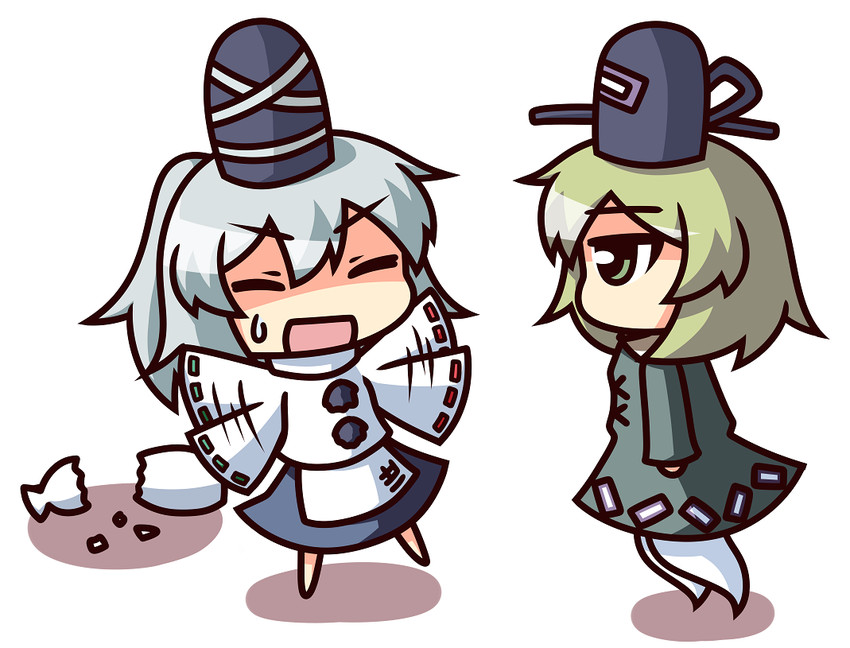 mononobe no futo and soga no tojiko (touhou) drawn by kukku