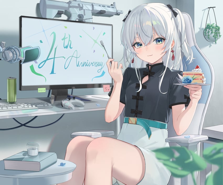 nekomugi tororo (indie virtual youtuber) drawn by edible_sus