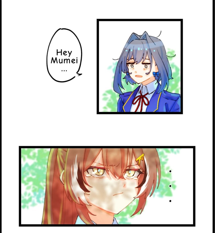 ouro kronii and nanashi mumei (hololive and 1 more) drawn by yuutomeh