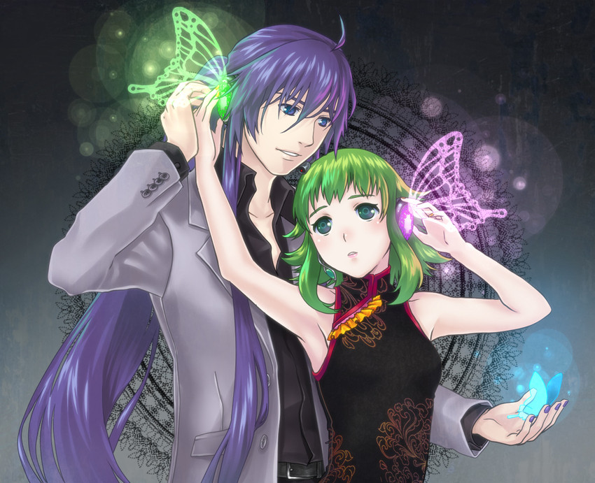 gumi and kamui gakupo (vocaloid and 1 more) drawn by ohse