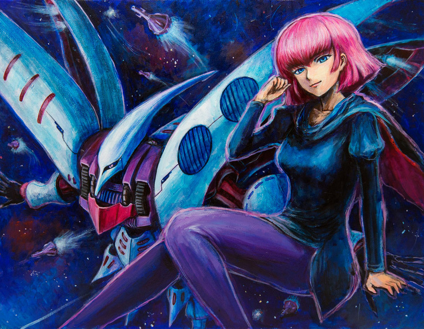 haman karn and qubeley (gundam and 2 more) drawn by tafuto