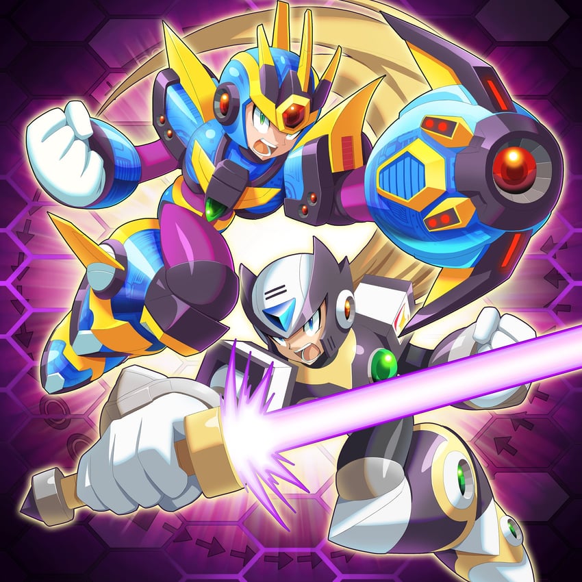 zero, x, ultimate armor x, and black zero (mega man and 1 more) drawn by ultimatemaverickx