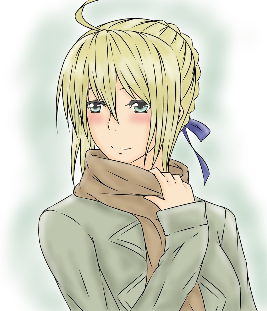 artoria pendragon and saber (fate and 1 more) drawn by araichi_(araichi_2)