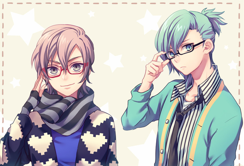mikaze ai and mikado nagi (uta no prince-sama and 1 more) drawn by chiyu_(silverxxxx)