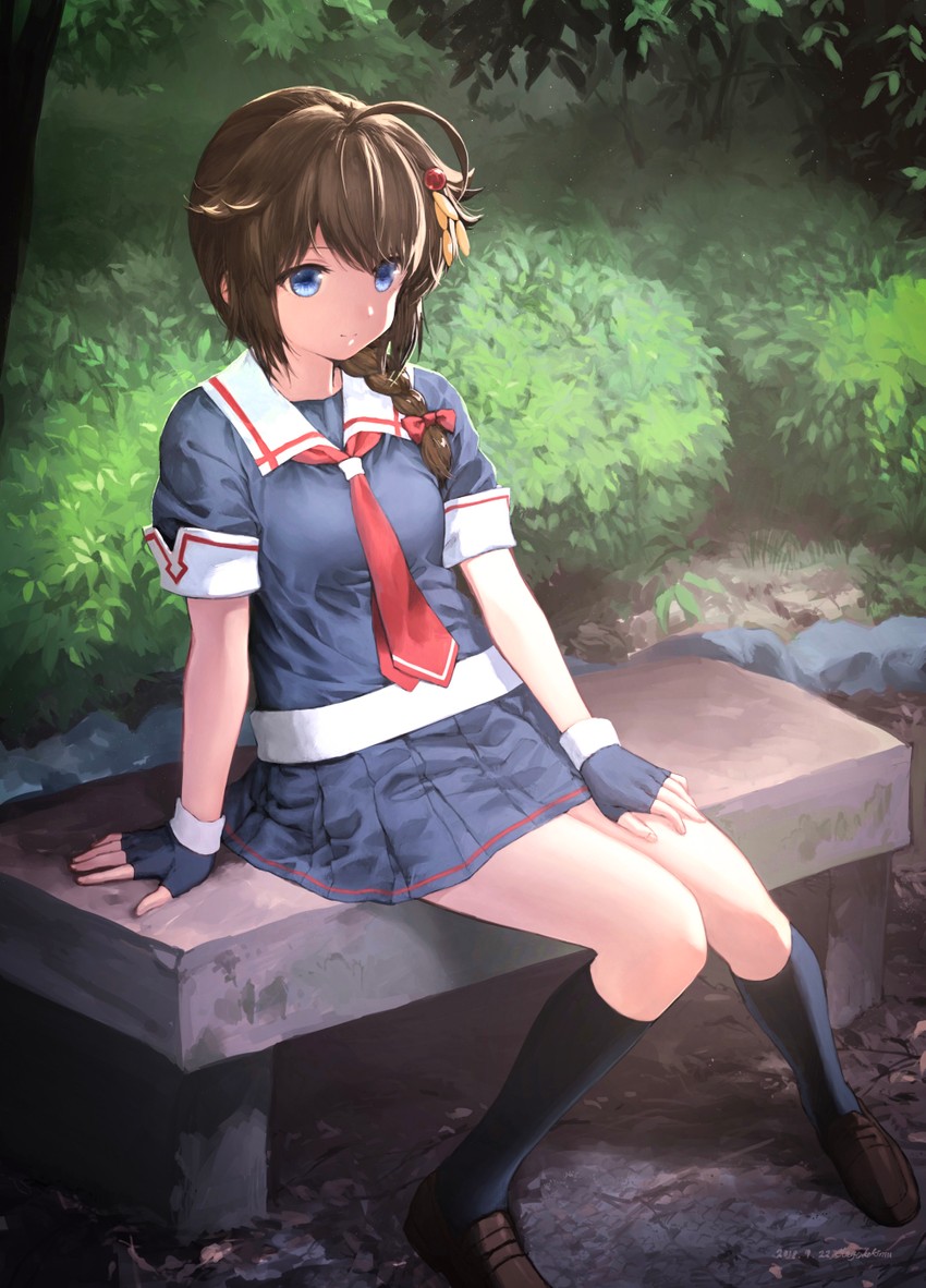 shigure and shigure kai ni (kantai collection) drawn by chagen_kokimu