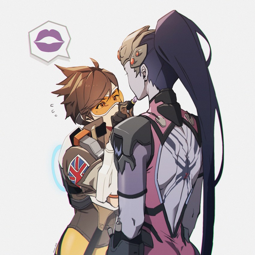 tracer and widowmaker (overwatch and 1 more) drawn by maro_(lij512)