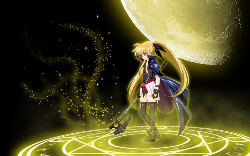 fate testarossa and bardiche (lyrical nanoha and 1 more)