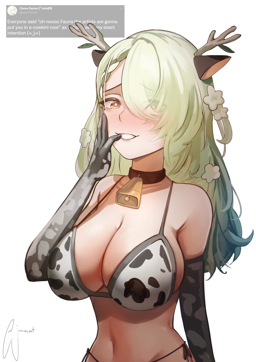 ceres fauna (hololive and 1 more) drawn by jamwes