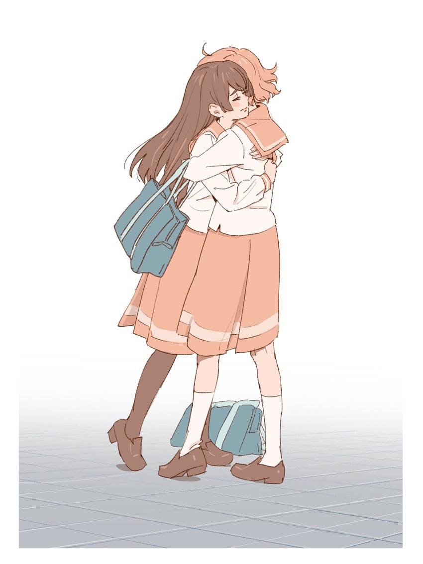 oumae kumiko and kousaka reina (hibike! euphonium) drawn by 55bata6rou