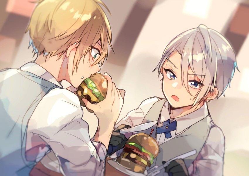 yamanbagiri kunihiro and yamanbagiri chougi (touken ranbu) drawn by shirano_akihiro