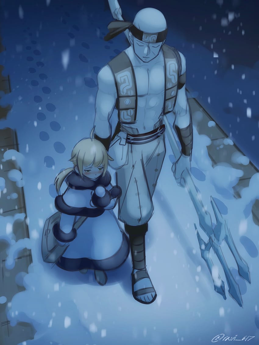 norn greyrat and ruijerd superdia (mushoku tensei) drawn by ravi-617