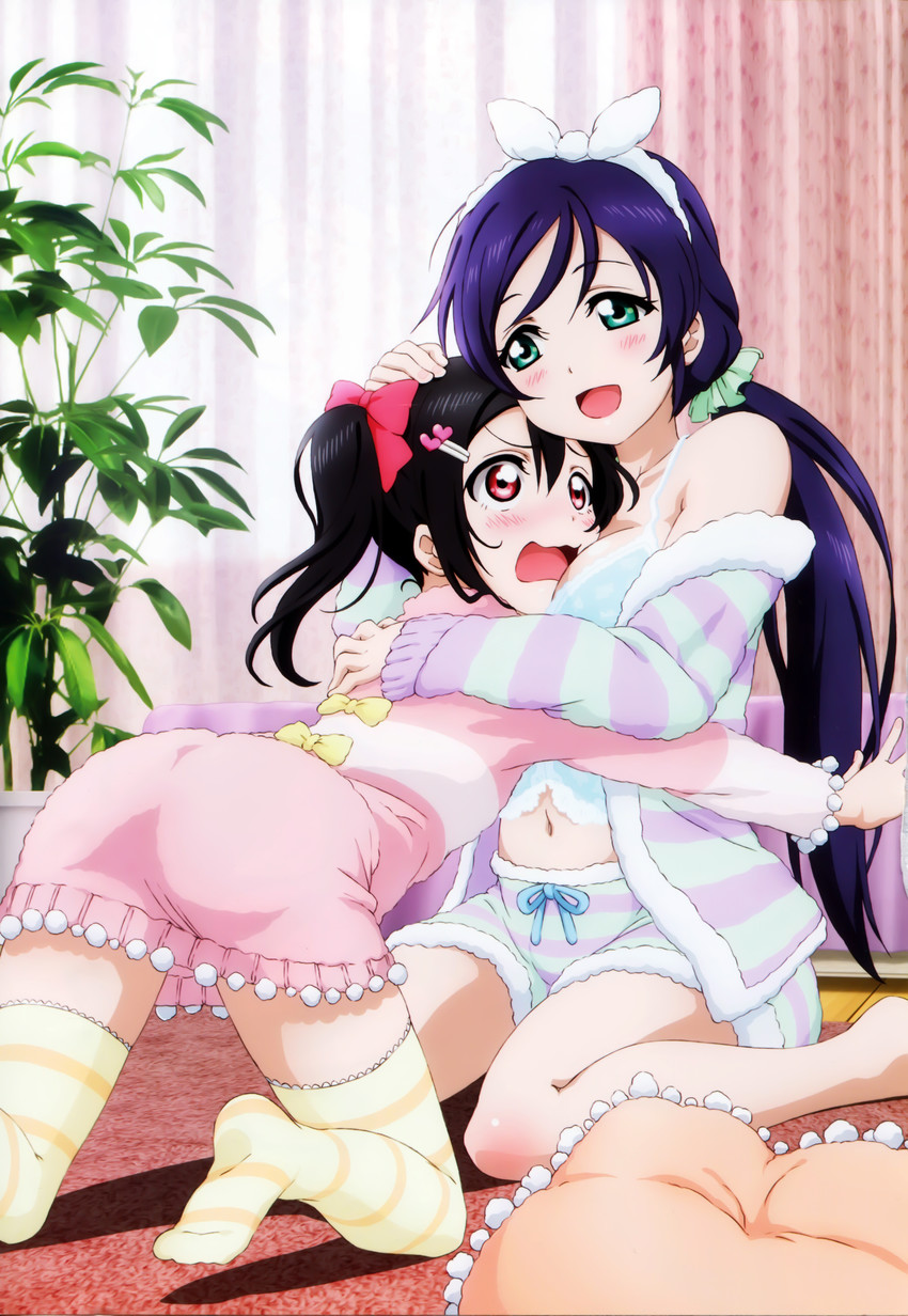 tojo nozomi and yazawa nico (love live! and 1 more)