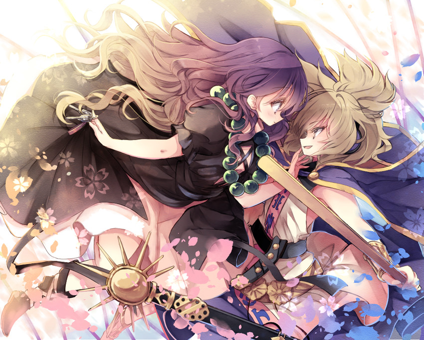 hijiri byakuren and toyosatomimi no miko (touhou) drawn by piyokichi