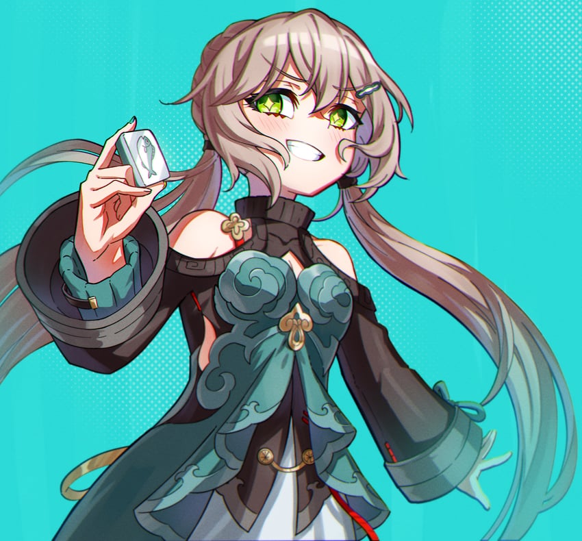qingque (honkai and 1 more) drawn by junji_17