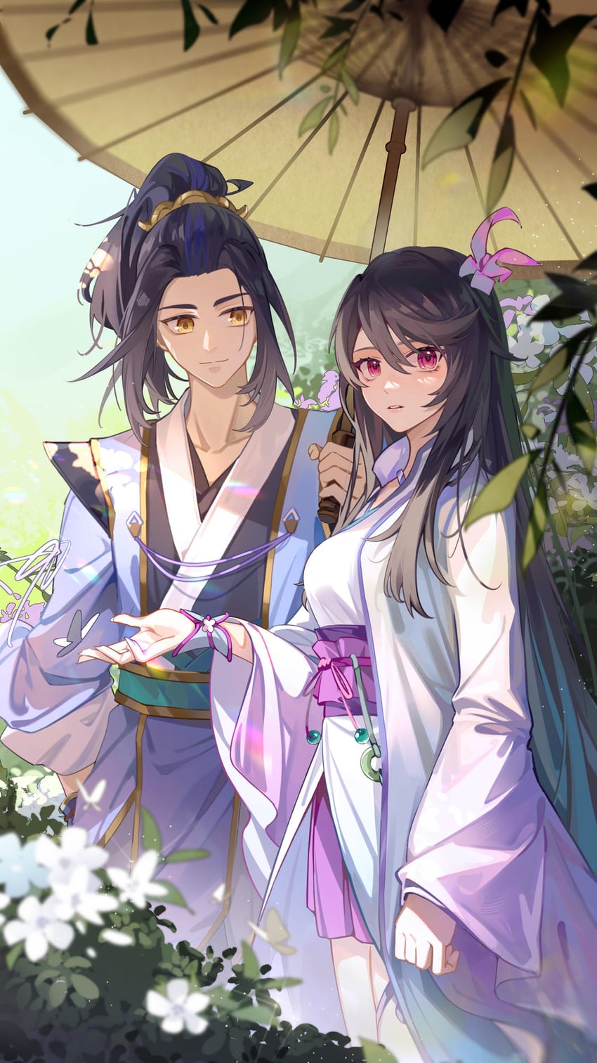 yao yao and zhou yuan (yuan zun) drawn by rou_mi_romi