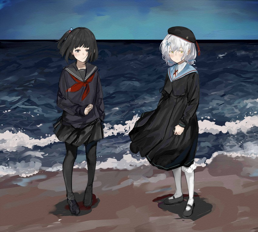 amemori sayo and kudou chitose (nijisanji) drawn by isshiki_(ffmania7)