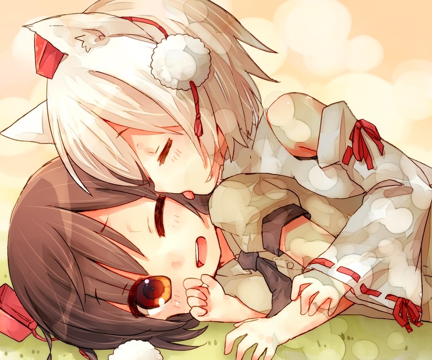 shameimaru aya and inubashiri momiji (touhou) drawn by sawatari_(sado)