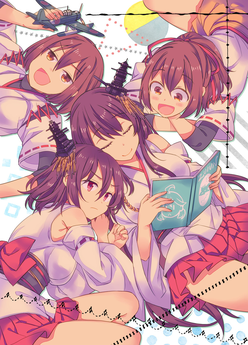 yamashiro, fusou, hyuuga, and ise (kantai collection) drawn by takitarou