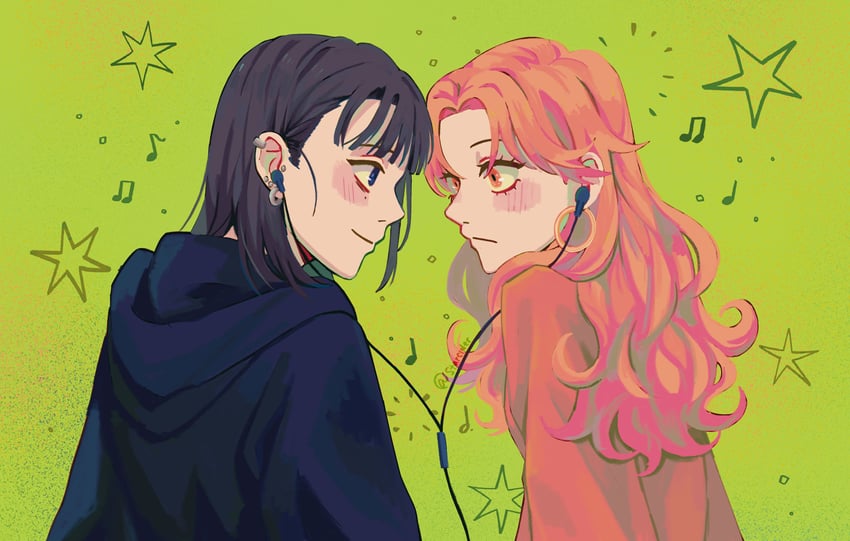 koga mitsuki and oosawa aya (kininatteru hito ga otoko ja nakatta) drawn by star_cider