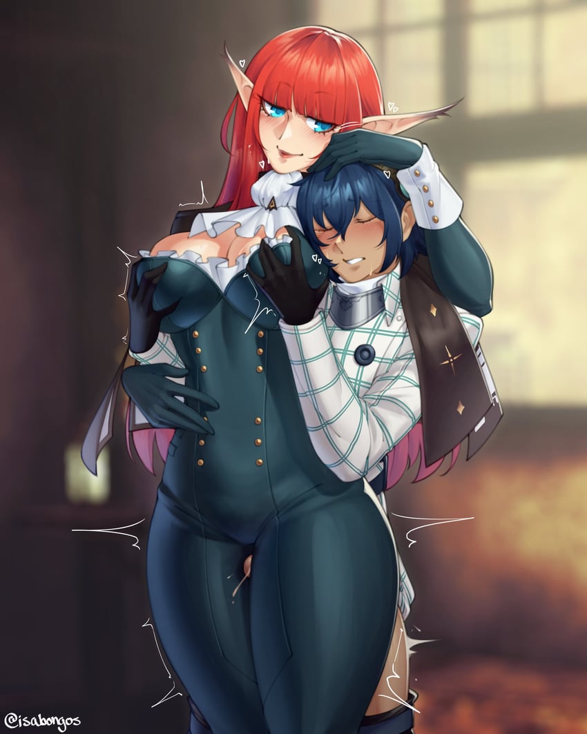protagonist and hulkenberg (metaphor: refantazio) drawn by isabongos