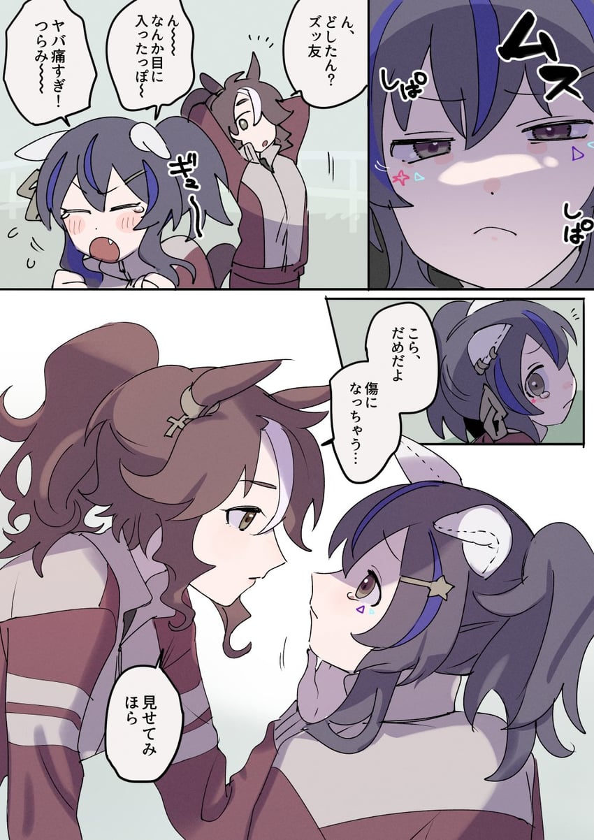 daitaku helios and mejiro palmer (umamusume) drawn by fig_(lchijiku)