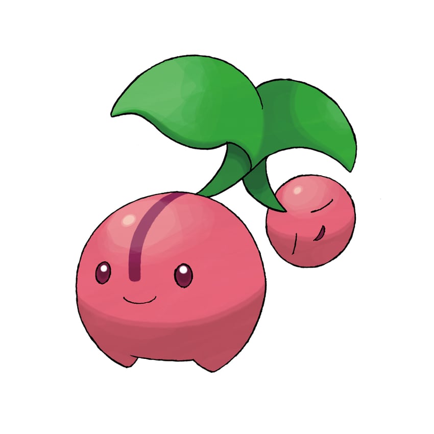 cherubi (pokemon and 1 more) drawn by sugimori_ken