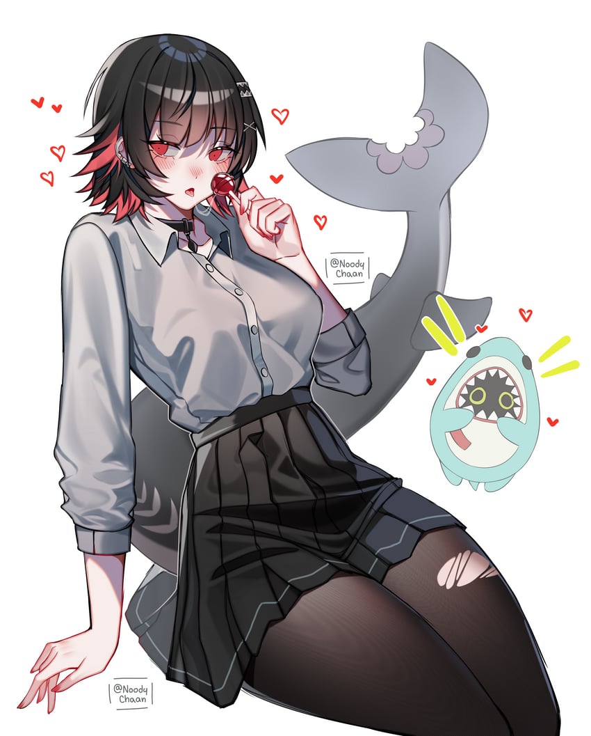 ellen joe and sharkboo (zenless zone zero) drawn by noodychaan