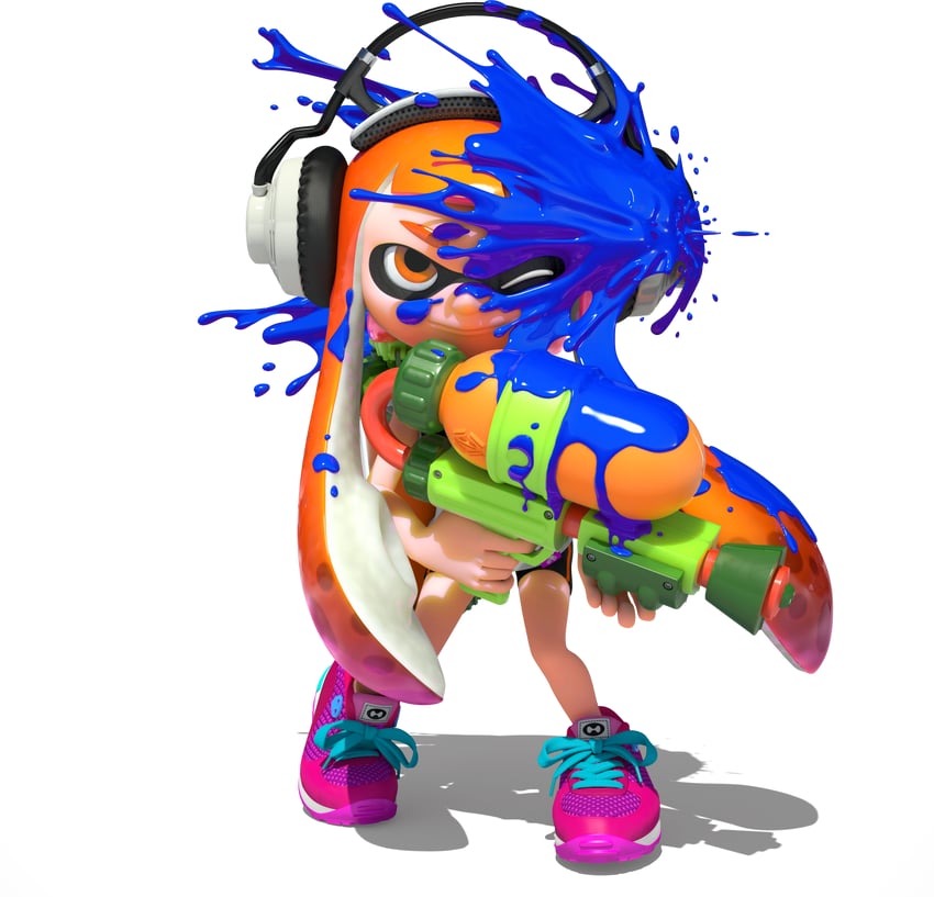 inkling player character, inkling girl, and kaori (splatoon and 1 more)