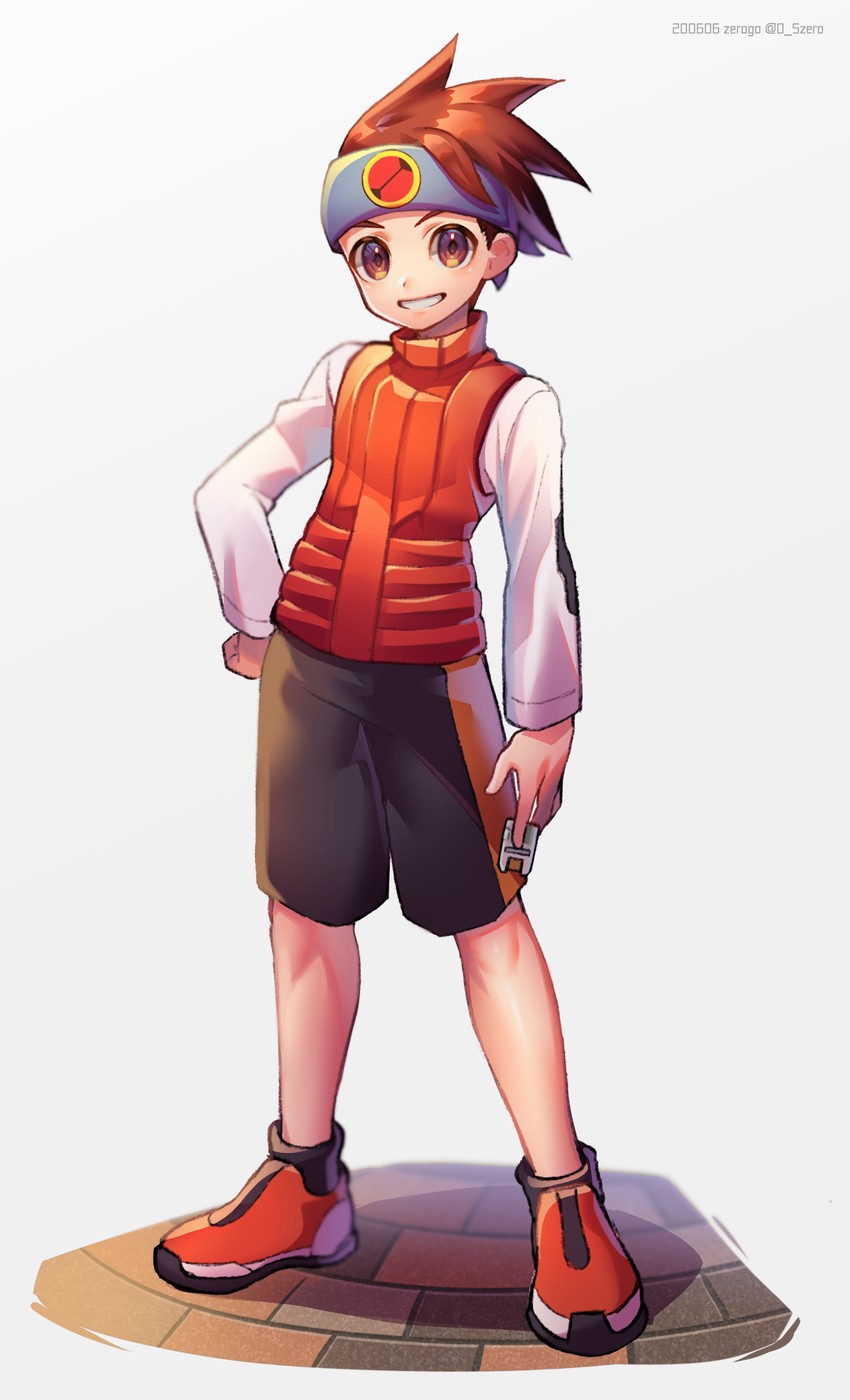 lan hikari (mega man and 1 more) drawn by zero-go