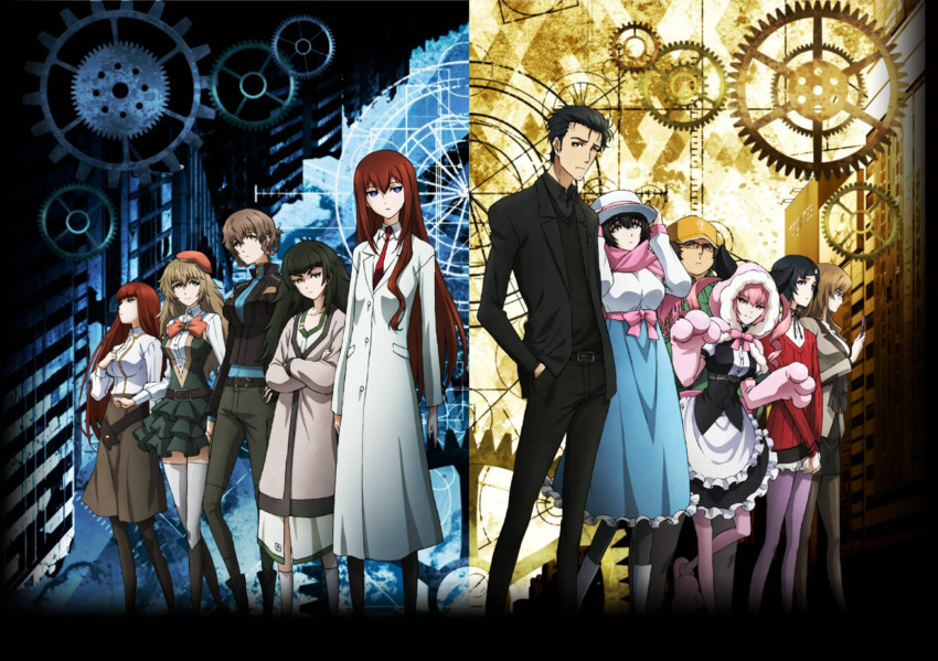 makise kurisu, okabe rintarou, shiina mayuri, amane suzuha, urushibara luka, and 6 more (steins;gate and 1 more)