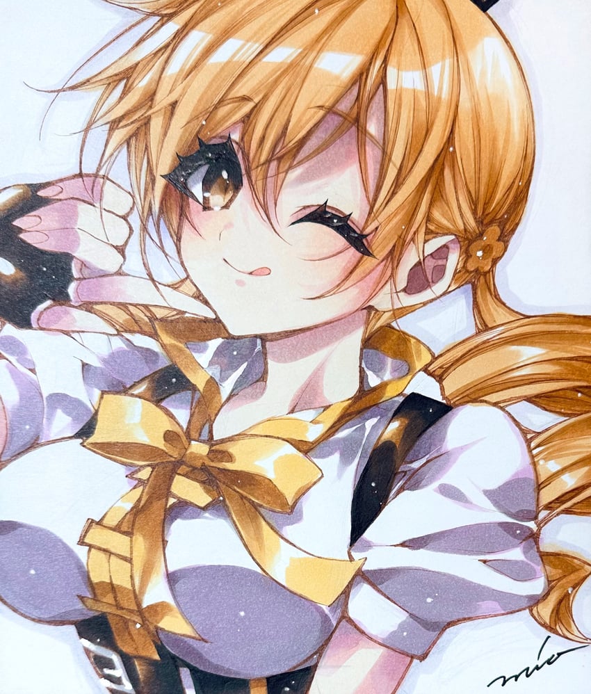 tomoe mami (mahou shoujo madoka magica) drawn by misteor