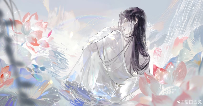 chu wanning (erha he ta de bai mao shizun) drawn by weibo_2267015105