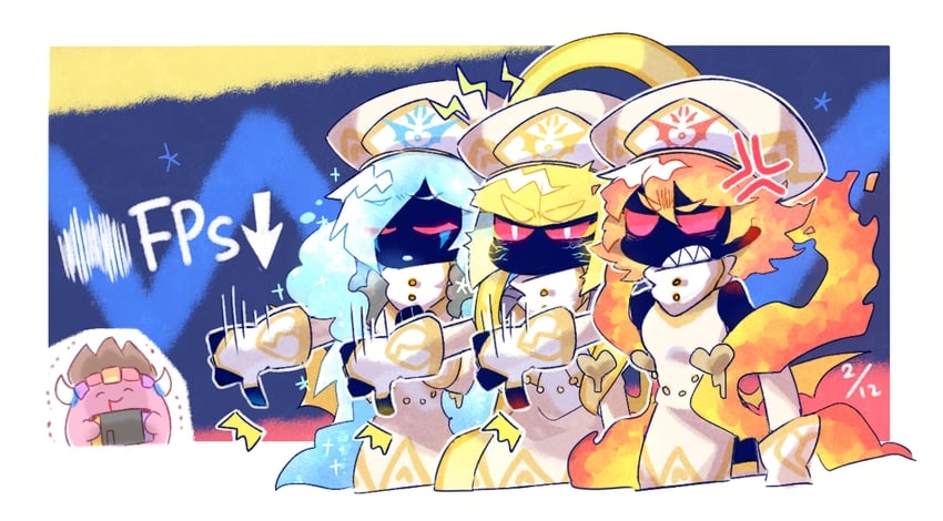 kirby, zan partizanne, francisca, flamberge, and stone kirby (kirby and 1 more) drawn by beco_(100me)