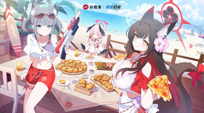 shiroko, koharu, and wakamo (blue archive and 1 more)