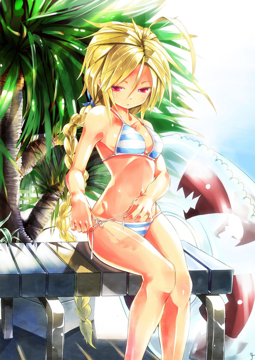 lambda-11 and dead spike (blazblue) drawn by chatsubo_(yaba-yaba)