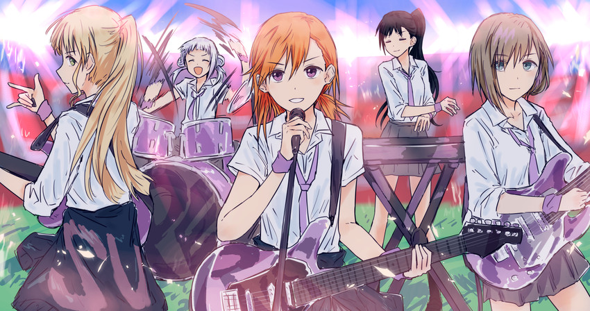 shibuya kanon, heanna sumire, tang keke, arashi chisato, and hazuki ren (love live! and 2 more) drawn by bullfalk